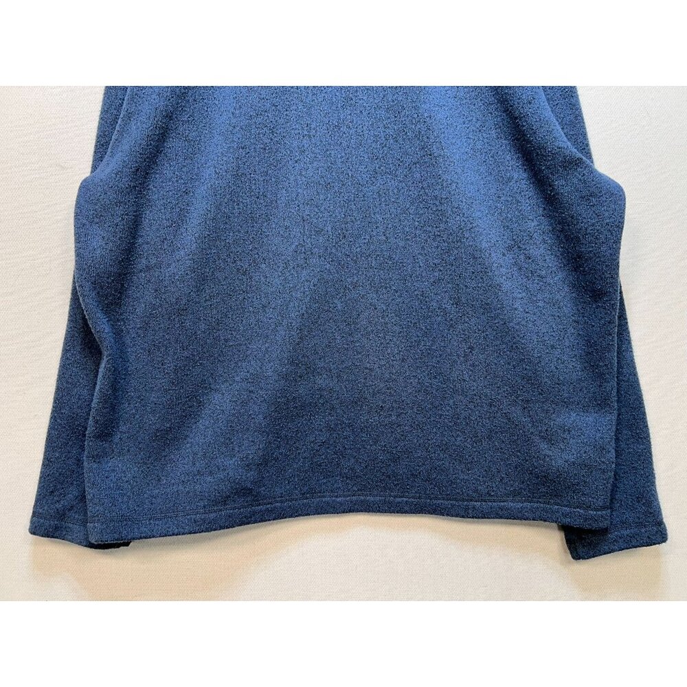Eddie Bauer Men's Quarter Zip Fleece Pullover Sweater Long Sleeve Size XXL Blue - Picture 11 of 11